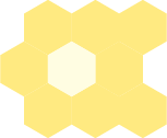 multiple hexagons touching at edges